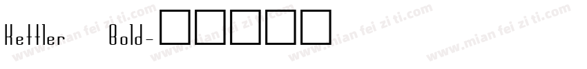 Kettler Bold字体转换